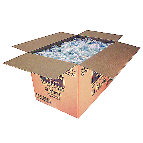 Fabri-Kal Kal-Clear PET Cold Drink Cups, 24 oz, Clear, 25/Sleeve, 24 Sleeves/Carton (KC24)