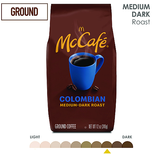 McCafe Ground Coffee, Colombian, 12 oz Bag (6346EA)