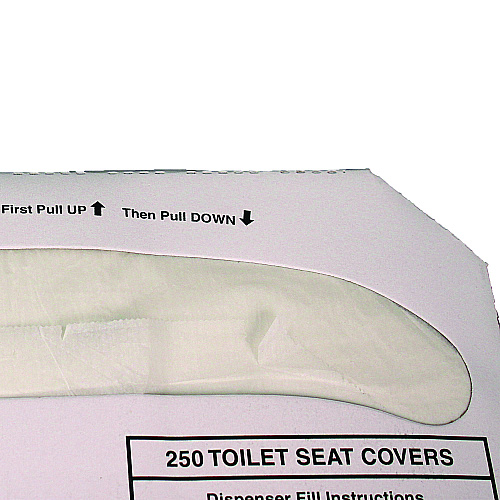 Impact Rest Assured Seat Covers, 14.25 x 16.85, White, 250/Pack, 20 Packs/Carton (25177673)