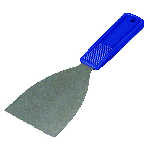 Impact Putty Knife, 3" Wide, Stainless Steel Blade, Blue Polypropylene Handle (3401DZ)