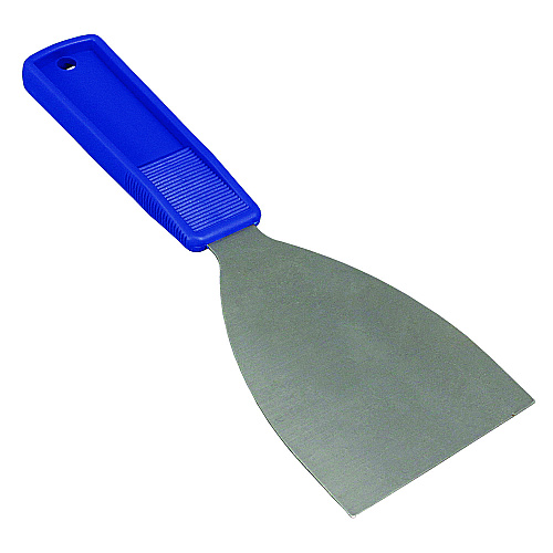 Impact Putty Knife, 3" Wide, Stainless Steel Blade, Blue Polypropylene Handle (3401DZ)