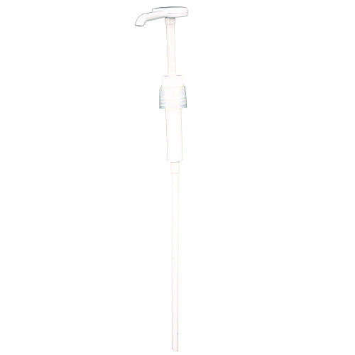 Impact Economy Plastic Dispensing Pump with Senior Rieke Adapter for 5 gal Pails and 38 mm Screwcap for 1 gal Jugs, White (904AEA)