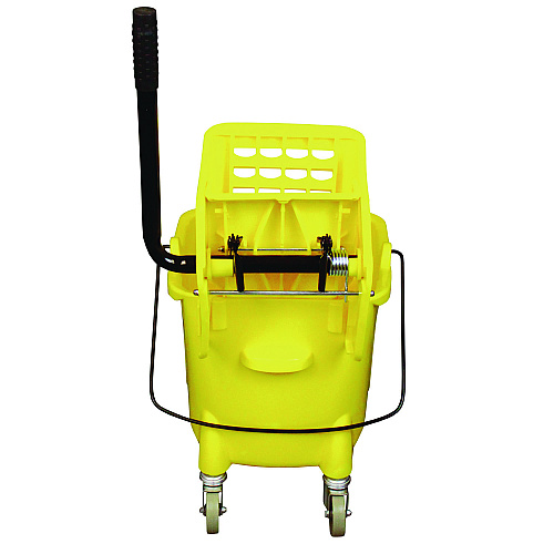 Impact Side-Press Wringer and Plastic Bucket Combo, 12 to 32 oz, Yellow (7Y26363Y)