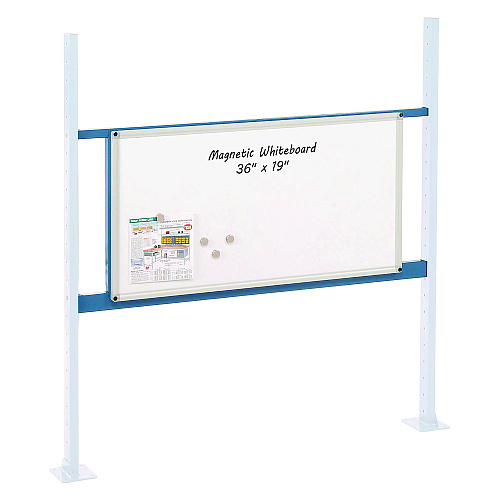 Global Industrial Workbench Whiteboard Panel Kit, Steel/Aluminum, 48" (319178BL)