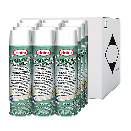 Claire Baseboard Wax Stripper, Pine Scent, 19 oz Aerosol Spray, 12/Carton (856)