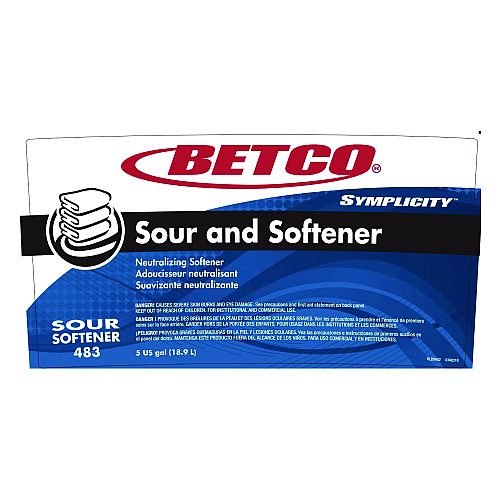 Betco Symplicity Sour and Softener, Springtime Fresh Scent, 5 gal Pail (4837800)
