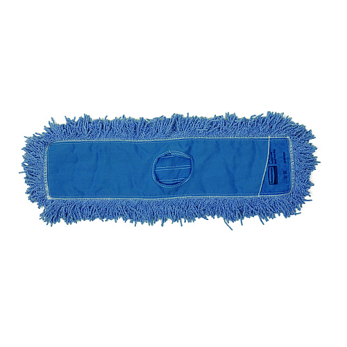 Rubbermaid Commercial Twisted Loop Blend Dust Mop, Polyester Yarn, 48", Blue, 12/Carton (J257BLUCT)