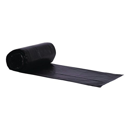 Heritage High-Density Waste Can Liners, 16 gal, 8 mic, 24" x 33", Black, 50 Bags/Roll, 20 Rolls/Carton (Z4833LKR01)