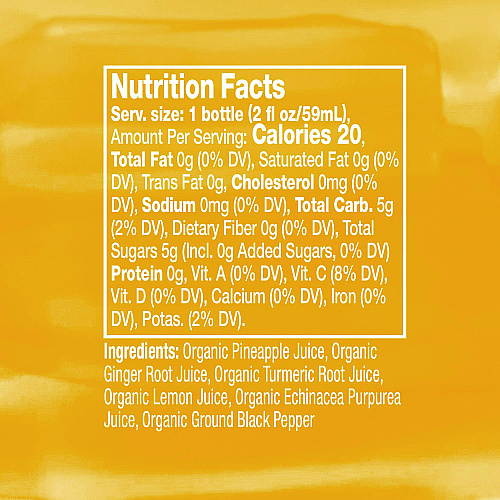 Vive Organic Immunity Boost, Ginger, 2 oz Bottle,12/Carton (34800001)