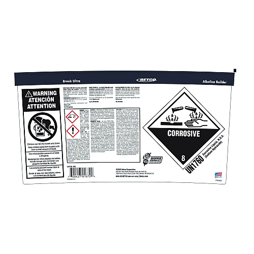 Betco Symplicity Break Ultra Alkaline Booster, Unscented, 5 gal Pail (4947800)