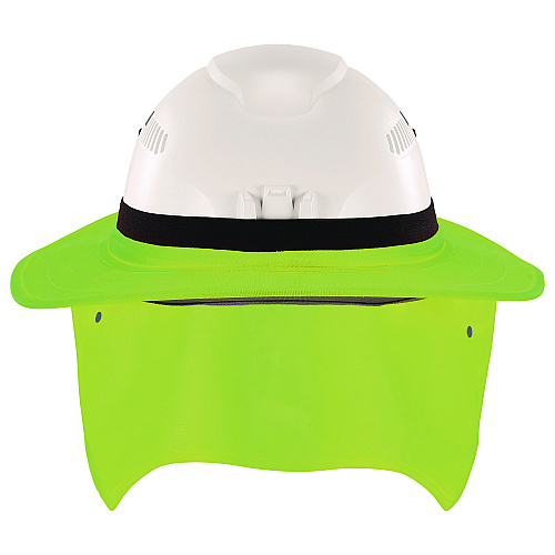 ergodyne Chill-Its 6661 Universal Hard Hat Brim with Neck Shade, Lime (12721)