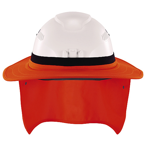ergodyne Chill-Its 6661 Universal Hard Hat Brim with Neck Shade, Orange (12722)