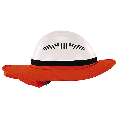 ergodyne Chill-Its 6661 Universal Hard Hat Brim with Neck Shade, Orange (12722)