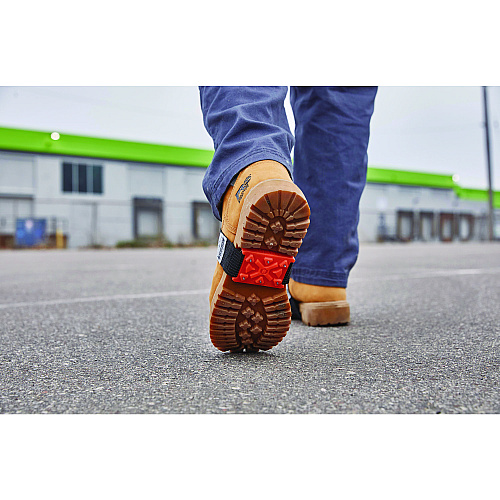 ergodyne 6317 Orange Ice Cleats Mid-Sole Heeled Boot, One Size Fits Most, Orange, Pair (16321)