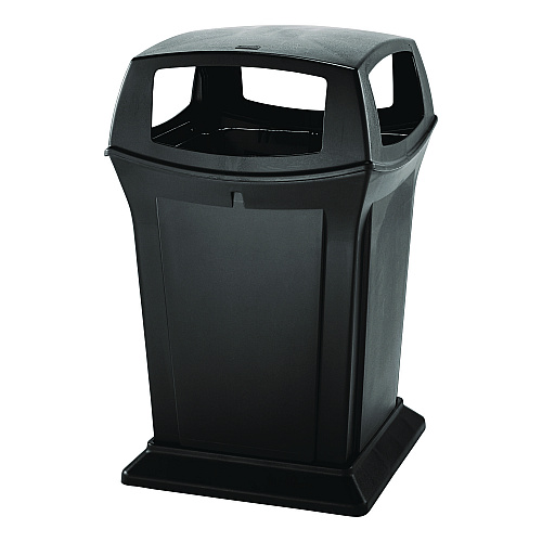 Rubbermaid Commercial Ranger Fire-Safe Container, 45 gal, Structural Foam, Black (917388BLA)