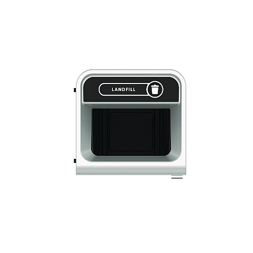 Rubbermaid Commercial Configure Indoor Recycling Waste Receptacle, Landfill, 23 gal, Metal, Gray (1961621)