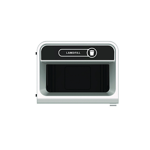 Rubbermaid Commercial Configure Indoor Recycling Waste Receptacle, 33 gal, Metal, Gray (1961628)