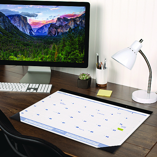 AT-A-GLANCE Desk Pad, 24 x 19, White Sheets, Black Binding, Black Corners, 12-Month (Jan to Dec): 2026 (SW23000)