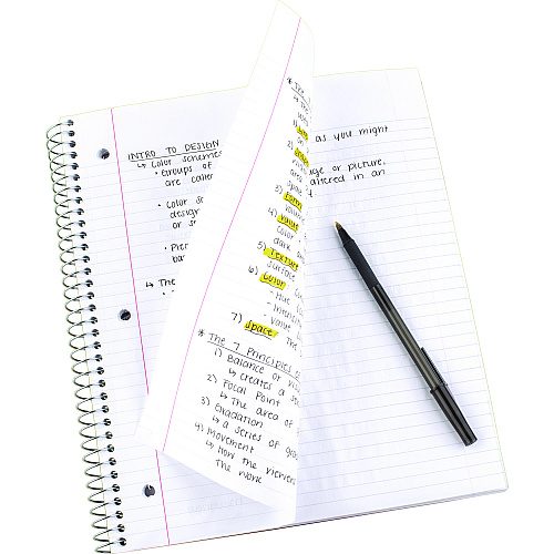 Five Star Wirebound Notebook, 1-Subject, Medium/College Rule, Red Cover, (100) 11 x 8.5 Sheets (72053)