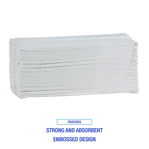 Boardwalk&reg; Green C-Fold Paper Towels, 1-Ply, White, 2400 Towels (BWK51GREENB)