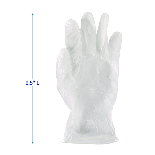 Boardwalk&reg; General Purpose Vinyl Gloves, Clear, Large, 1000/Carton (BWK365LCT)