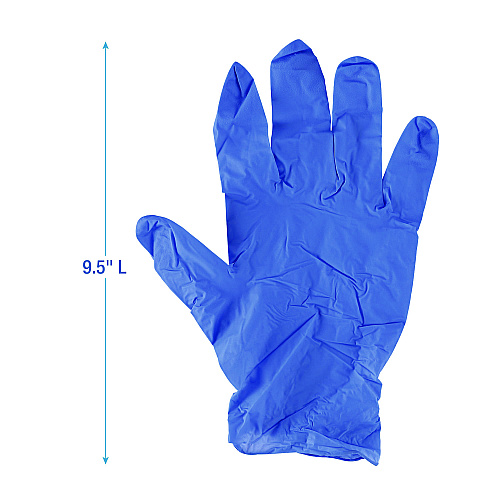 Boardwalk&reg; Disposable Nitrile Gloves, Small, Blue, 4 mil, 1000/CT (BWK380SCTA)
