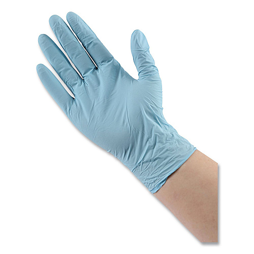 Boardwalk&reg; Disposable Examination Nitrile Gloves, X-Large, Blue, 5 mil, 100/Box (BWK382XLBXA)