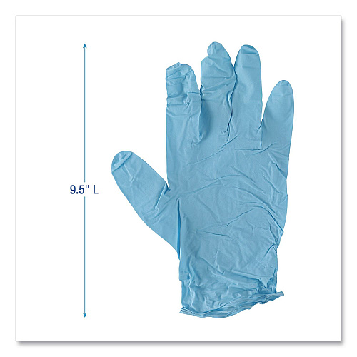 Boardwalk&reg; Disposable Food Service Nitrile Gloves, X-Large, Blue, 5 mil, 1000/Carton (BWK382XLCTA)