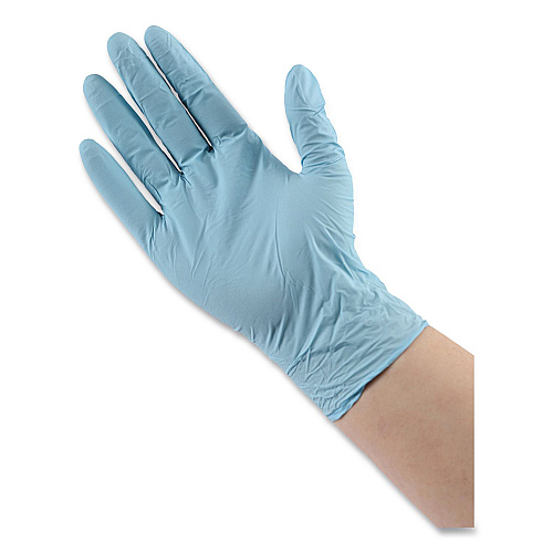 Boardwalk&reg; Disposable Food Service Nitrile Gloves, X-Large, Blue, 5 mil, 1000/Carton (BWK382XLCTA)