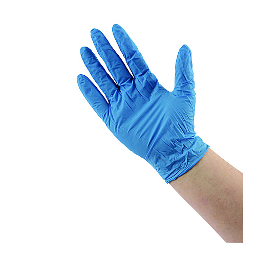 Boardwalk&reg; Disposable General-Purpose Powder-Free Nitrile Gloves, X-Large, Blue, 5 mil, 100/Box (BWK395XLBXA)
