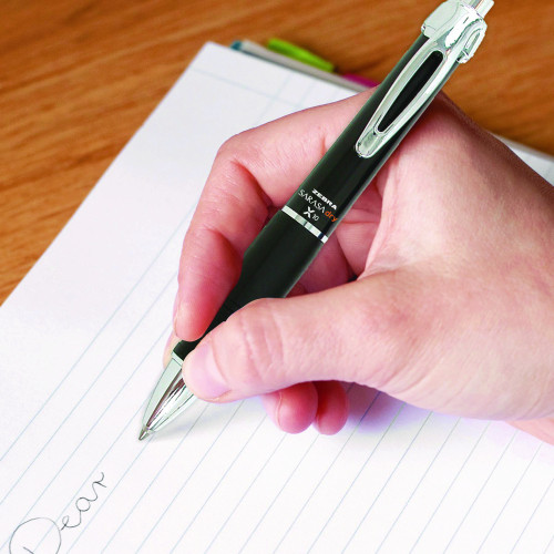 Zebra GR8 Retractable Gel Pens - Black Medium Point, Pack Of 12 Smooth Writing Pens