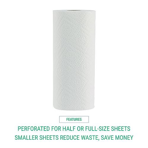 Windsoft Premium Kitchen Roll Towels, 2-Ply, 11 x 6, White, 110/Roll, 12 Rolls/Carton (WIN12216)