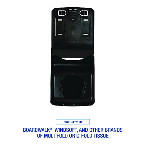 Boardwalk&reg; Ultrafold Paper Towel Dispenser, Black Pearl (BWK1500)