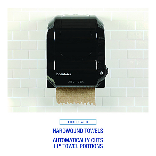 Boardwalk&reg; Hands Free Mechanical Towel Dispenser, Black (BWK1501)