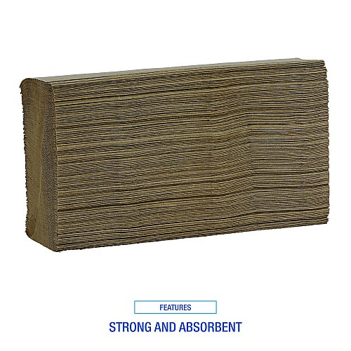 Boardwalk&reg; Multifold Paper Towels, 1-Ply, Brown, 4000 Towels (BWK6202)