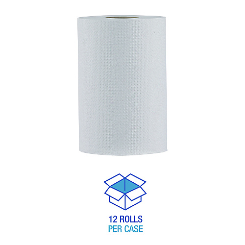 Boardwalk&reg; Hardwound Paper Towels, White, 350-ft., 12 Rolls (BWK6250)