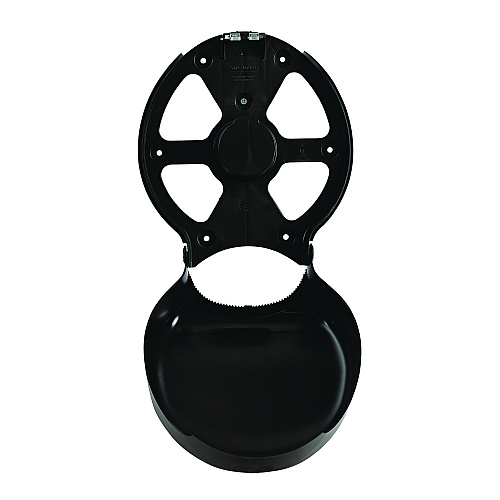 Boardwalk&reg; Jumbo Jr. Toilet Paper Dispenser, 1 Roll, Black (BWK1519)