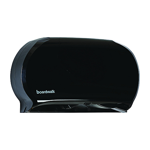 Boardwalk&reg; Jumbo Roll Toilet Paper Dispenser, 2 Rolls, Black (BWK1529)