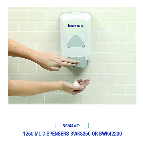 Boardwalk Foam Antibacterial Handwash Refill, Fresh Fruit, 1,250 mL, 4/Carton (BWK8300)