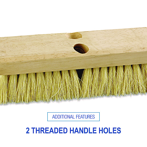 Boardwalk&reg; 10" Deck Brush Head, Hardwood, 2" Tampico Bristles, Each (BWK3210)
