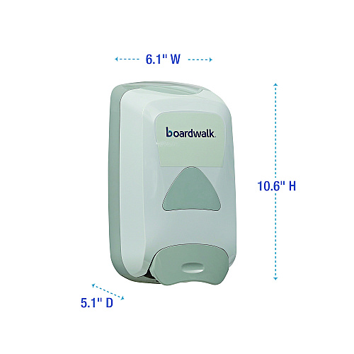Boardwalk&reg; Soap Dispenser, 1,250 mL, 6.1 x 10.6 x 5.1, Gray (BWK8350)