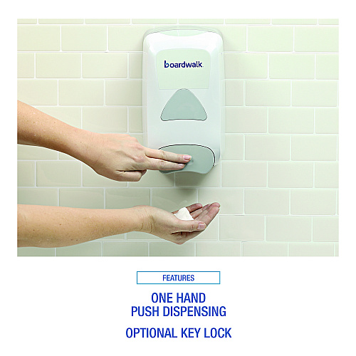 Boardwalk&reg; Soap Dispenser, 1,250 mL, 6.1 x 10.6 x 5.1, Gray (BWK8350)