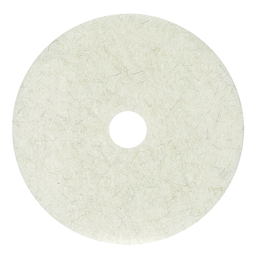 Boardwalk Natural Burnishing Floor Pads, 17" Diameter, White, 5/Carton (BWK4017NAT)