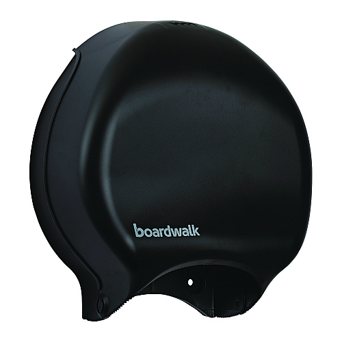 Boardwalk&reg; Jumbo Jr. Toilet Paper Dispenser, 1 Roll, Black (BWK1519)