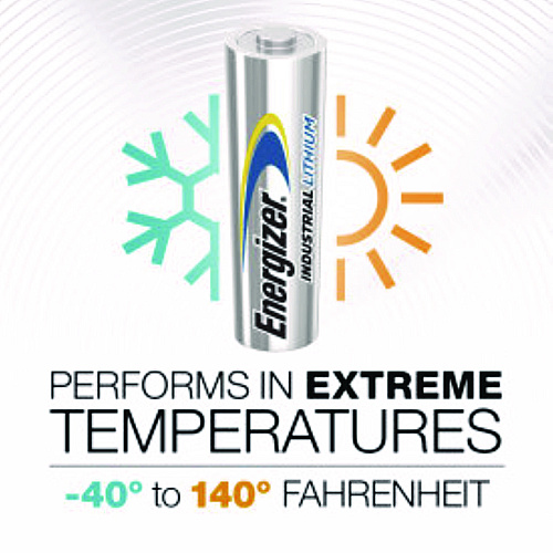 Energizer Industrial Lithium AA Battery, 1.5 V, 4/Pack (LN91PK)