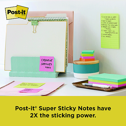 Scotch Office Essentials Kit, 7 Pads Assorted Super Sticky Notes, 1 Pack Flags, Roll Magic Tape, Roll Super-Hold Tape, 1 Scissors (SPIPK)