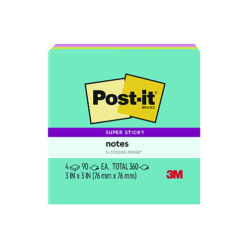 Scotch Office Essentials Kit, 7 Pads Assorted Super Sticky Notes, 1 Pack Flags, Roll Magic Tape, Roll Super-Hold Tape, 1 Scissors (SPIPK)