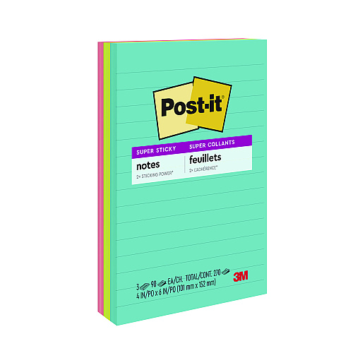 Scotch Office Essentials Kit, 7 Pads Assorted Super Sticky Notes, 1 Pack Flags, Roll Magic Tape, Roll Super-Hold Tape, 1 Scissors (SPIPK)