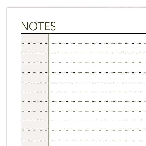 AT-A-GLANCE Lined Notes Pages for Planners/Organizers, 6.75 x 3.75, White Sheets, Undated (013200)