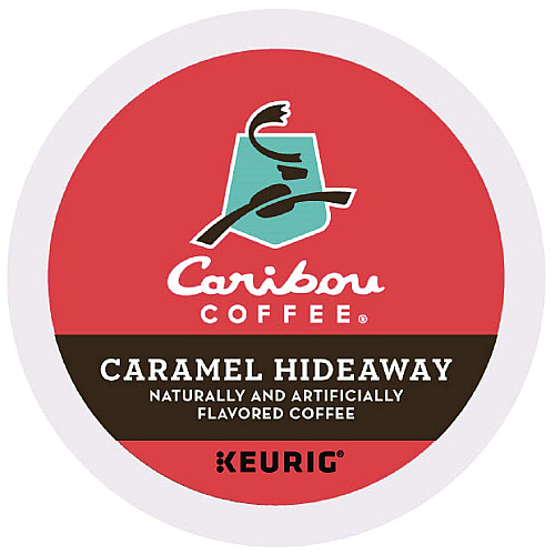 Caribou Coffee Caramel Hideaway K-Cups, Mild Roast, 24/Box (6996)